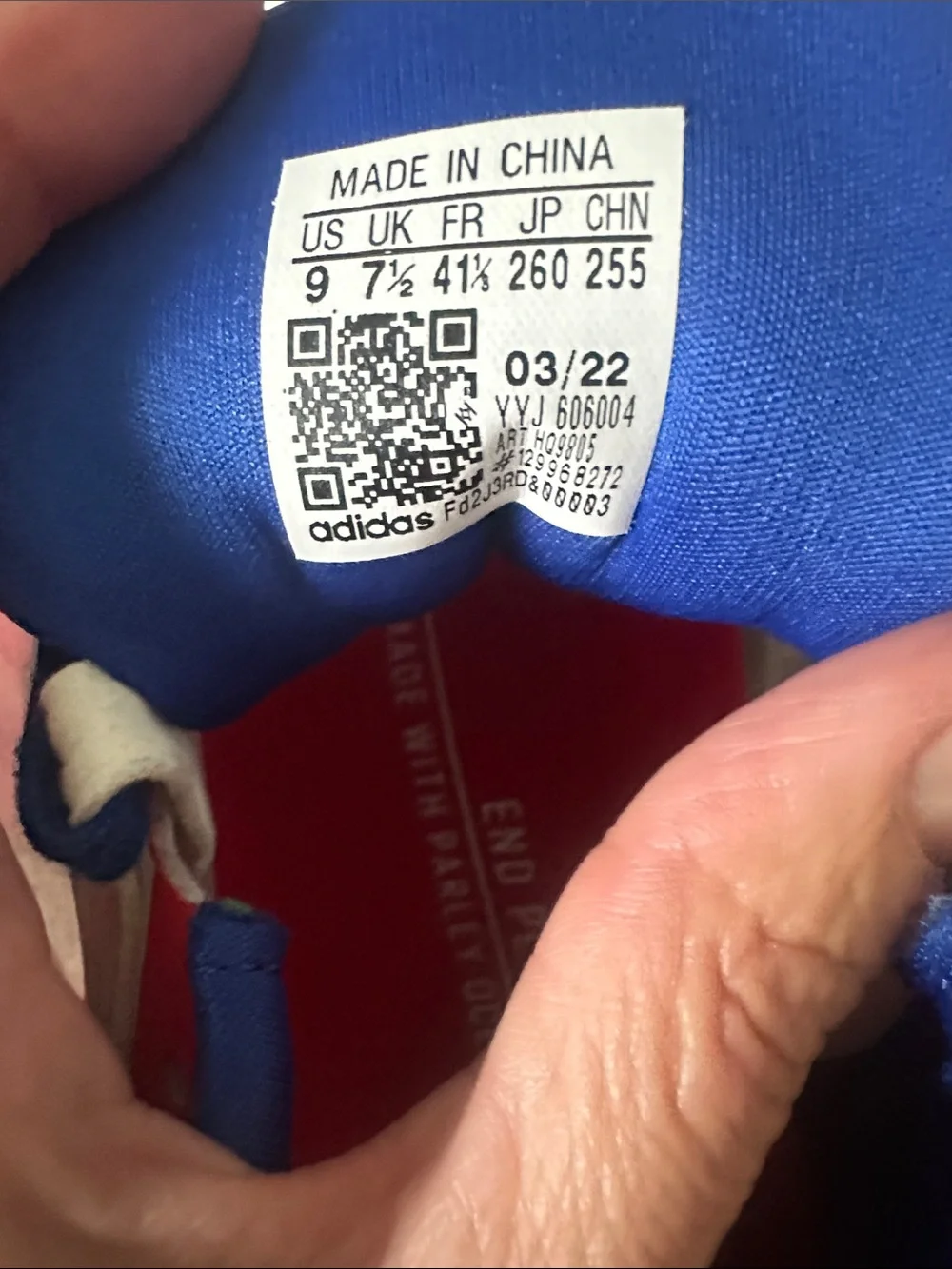 adidas Men's Athletic Sneakers — White, Blue & Red